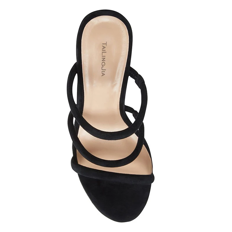 black sandals