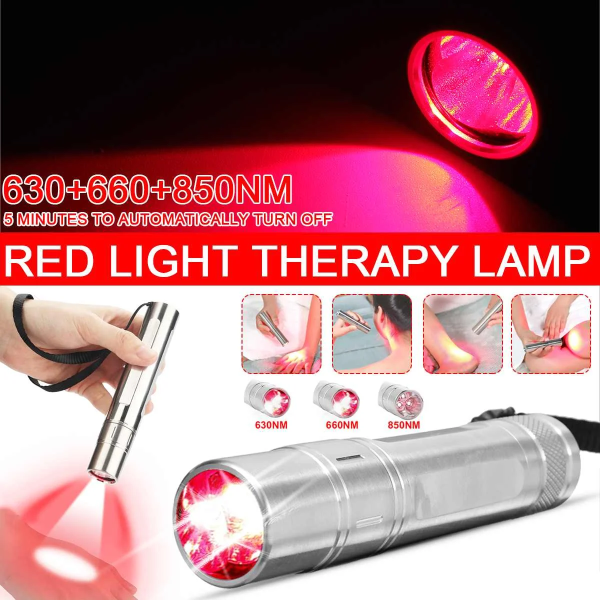 Red Light Therapy Lamp LED Infrared Light Therapy Pen 850nm Infrared