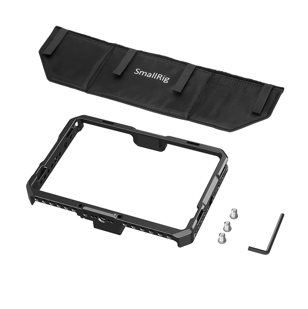 SmallHD Indie 7 CMS2684용 SmallHD 702 터치 모니터 케이지 키트용 썬 후드가 있는 SmallRig 케이지