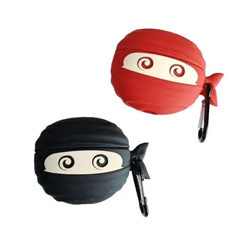 

Cute Cartoon Figure Pattern Protective Case Silicone Cover Protector with Carabiner for Airpods Pro Earphones