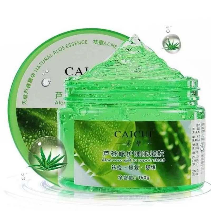 2 Pcs Lot Caicui Aloe Vera Plant Sleep Mask Gel Cream Face Mask