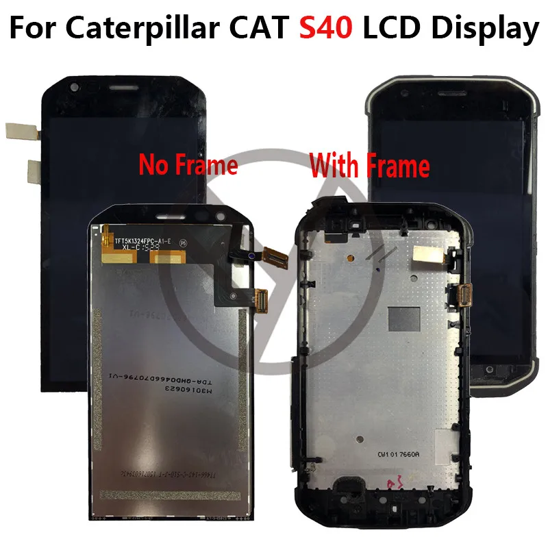 Для гусеницы Cat S40 ЖК-дисплей + Сенсорная сменная экранная панель дигитайзер