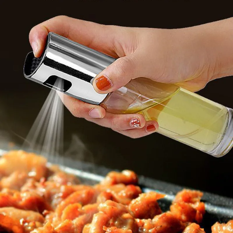 Olive oil sprayer glass bottle body with ABS cover leak-proof grill grill sprayer oil dispenser cookware tools kitchen supplies