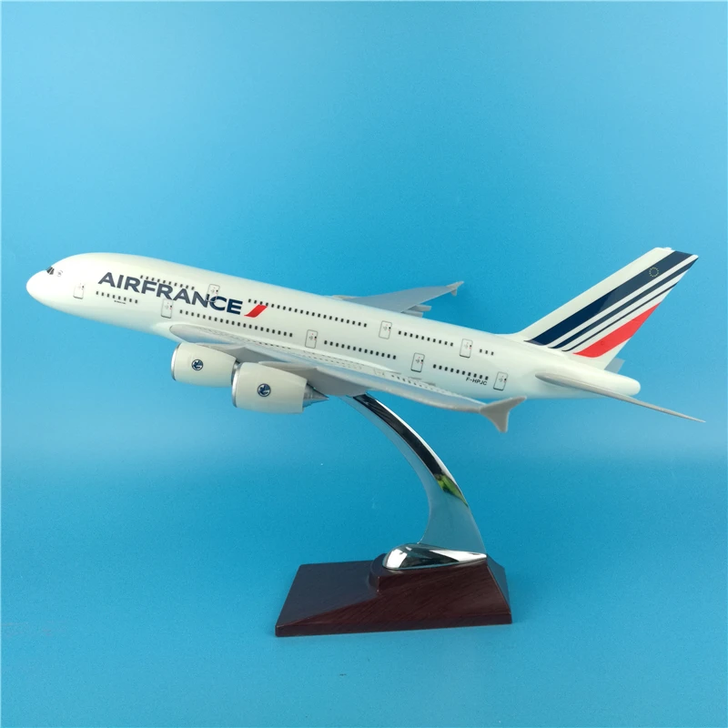 1:200 масштаб 36 см самолет Air Франция Airbus A380 авиакомпания Модель литья под давлением пластиковая Смола самолет для сбора украшения