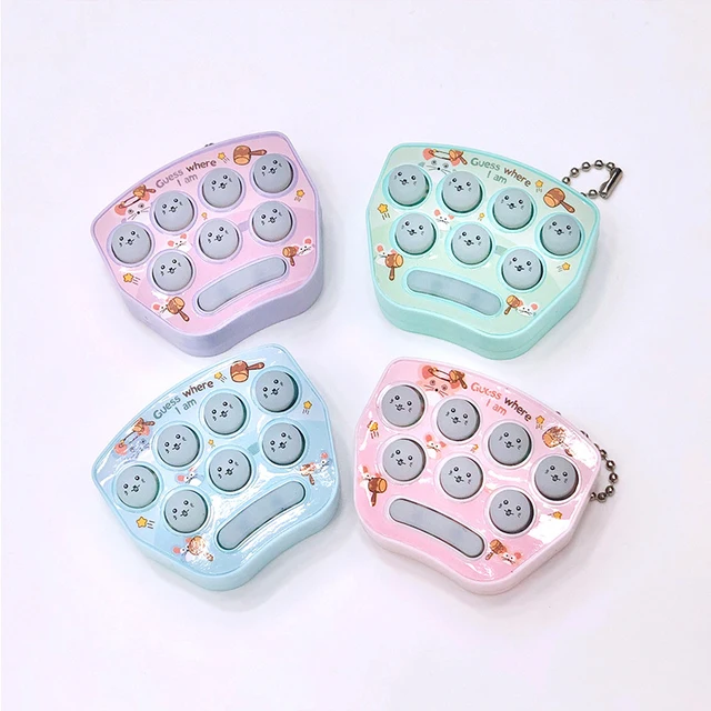 1Pc Mini Hit Toys Creative Puzzle Children Memory Training Game Multifunctional Portable Key Chain Fun Anti Stress Toy Kids Gift 4