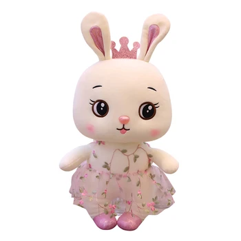 

35-95cm Little Rabbit plush doll doll lace rabbit little white rabbit doll dress Rabbit Doll Girl Gift