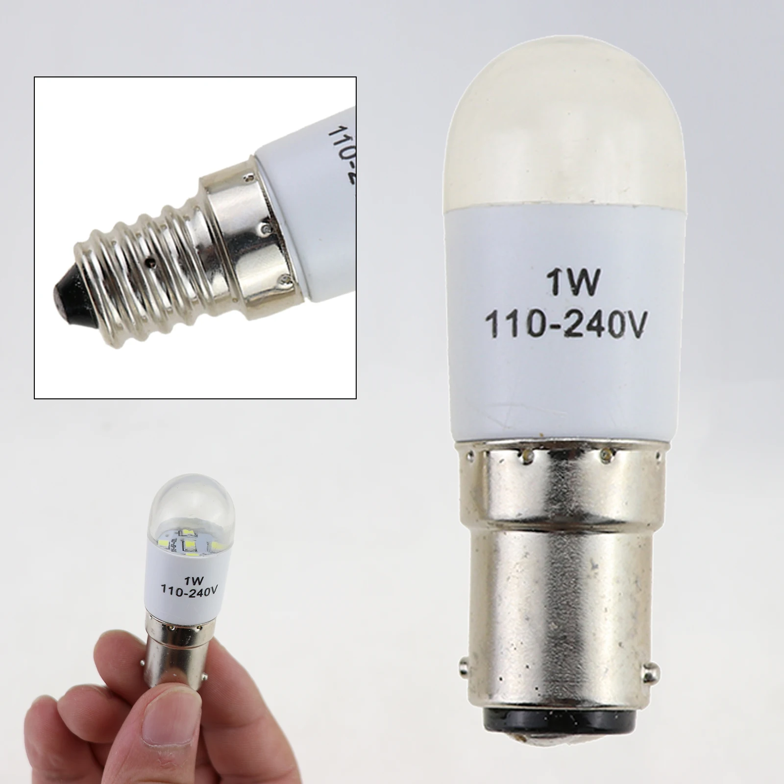 1Pcs  LED Light Bulbs for Home Sewing Machine Lamp Replacement 0.7W 220 Volts Screw Type