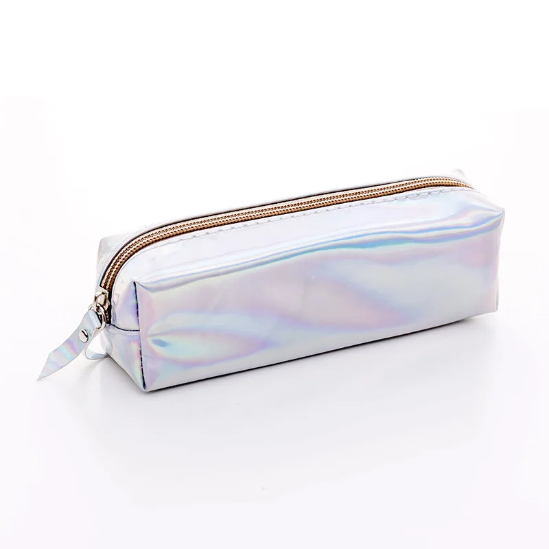 

Iridescent Laser Pencil Case Quality PU School Supplies Bts Stationery Gift Pencilcase School Cute Pencil Box Bts School Tools