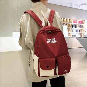 

Fashion Women Backpack Nylon Shoulder Bag Waterproof School Bag For Teenage Girls Large Capacity Travel Backbag Mochilas Female