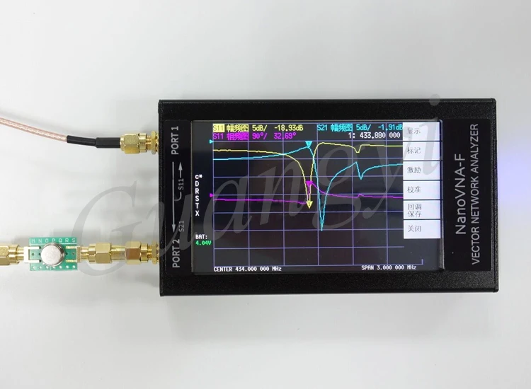 NanoVNA-F VNA КСВ метр УКВ антенна анализатор+ 4,3 ips lcd+ металлический чехол