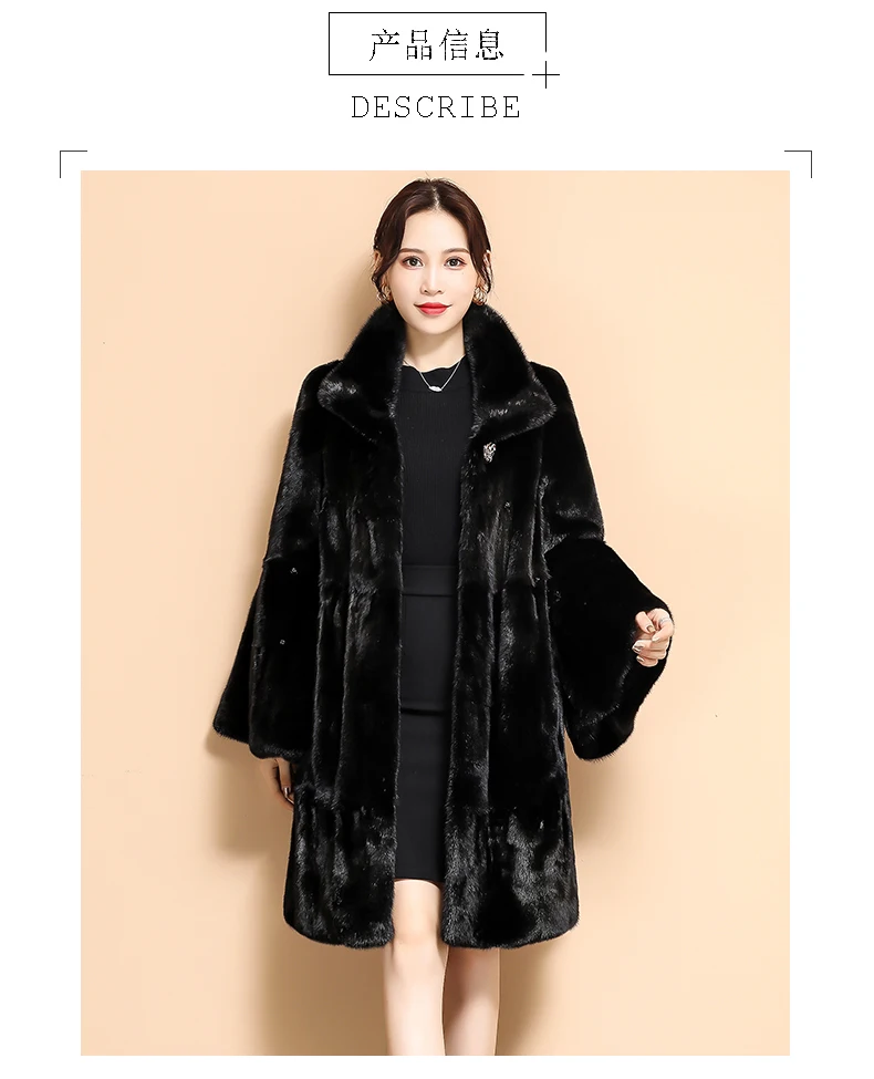 Nerazzurri black real mink fur coat pleated skirted mink jackets for women whole mink coat plus size genuine mink coats women