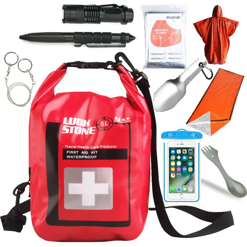 12 In 1 Edc Outdoor Survival Kit Set Camping Travel Survival Gear First