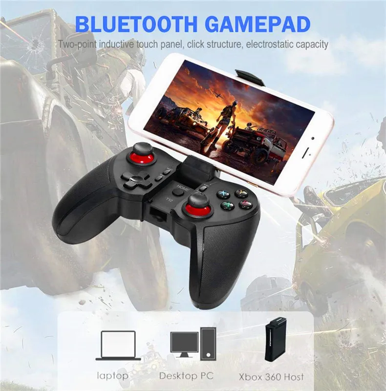 Беспроводной Bluetooth геймпад для мобильного телефона игровой контроллер Джойстик для Android IOS смартфон Масштабируемая поддержка для компьютера PS3
