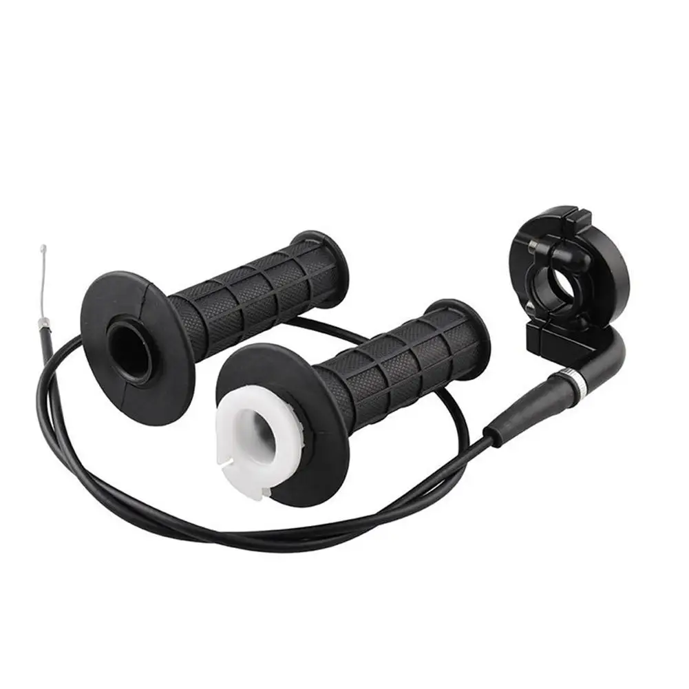 

1 Pair 7/8" Motorcycle Twist Throttle Hand Grip With Cable for ATV Quad Pit Dirt Bike 90 110-250CC Land Vehicles Motorcycle Part