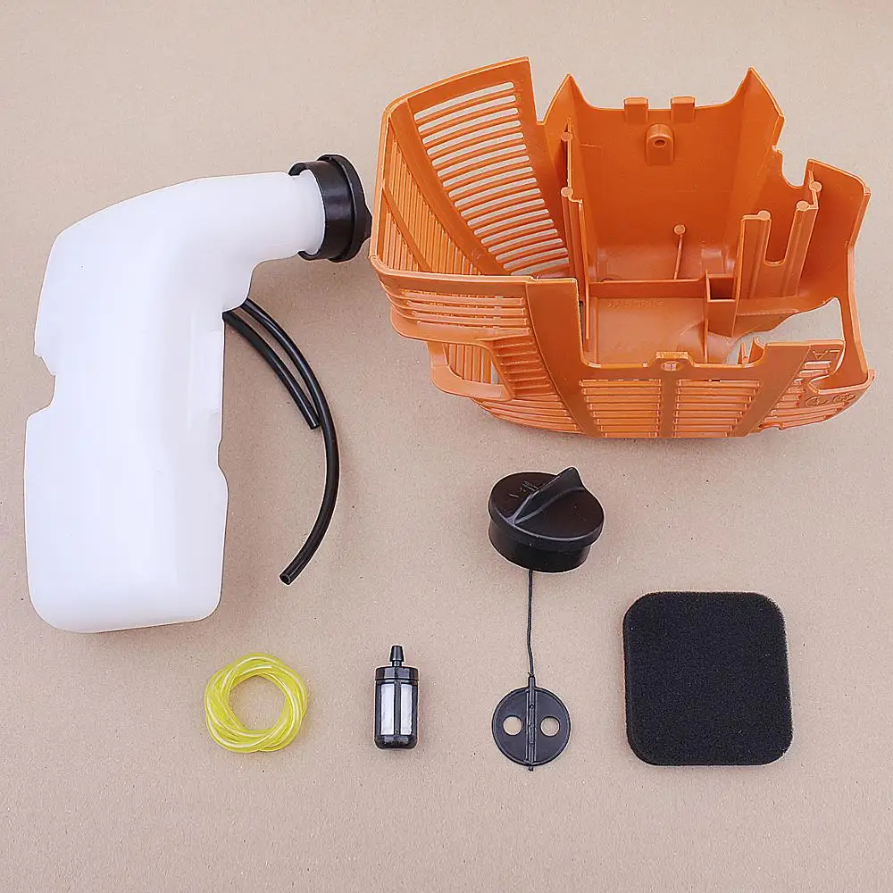 Газовый топливный бак Кепки кожух крышки двигателя комплект для stihl FS75 FS80 FS80R FS85