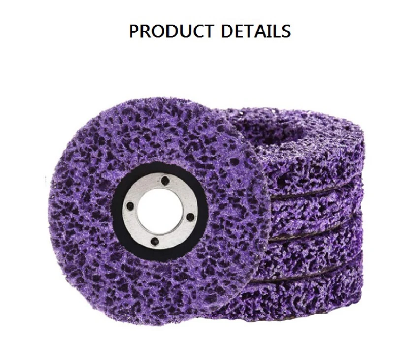 2/5pcs 125mm Grind Disc Abrasive Wheel Paint Rust Remover Poly Strip Disc for Angle Grinder Clean Polish Metal Motorcycles Car