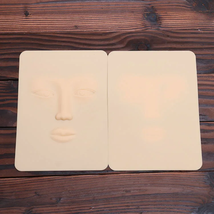 

10Pcs High Quality Tattoo Practice Skin Practice Fake Skin Beginner 3D Human Face Silicone Simulation Leather Paint Too Tinta
