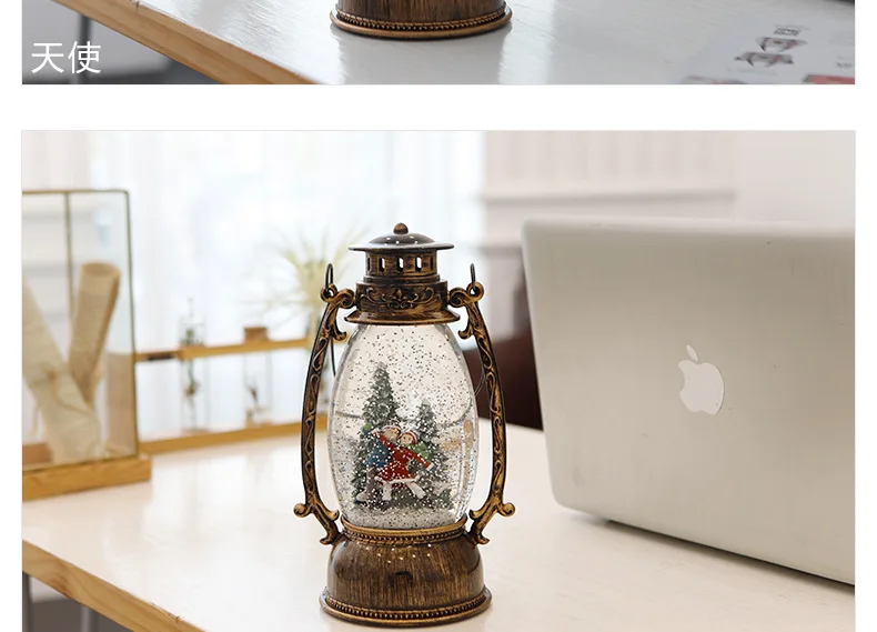 WDL-1736 Oval Lantern Christmas Tree Decoration Christmas Ornament Christmas Decorations LED Night Light