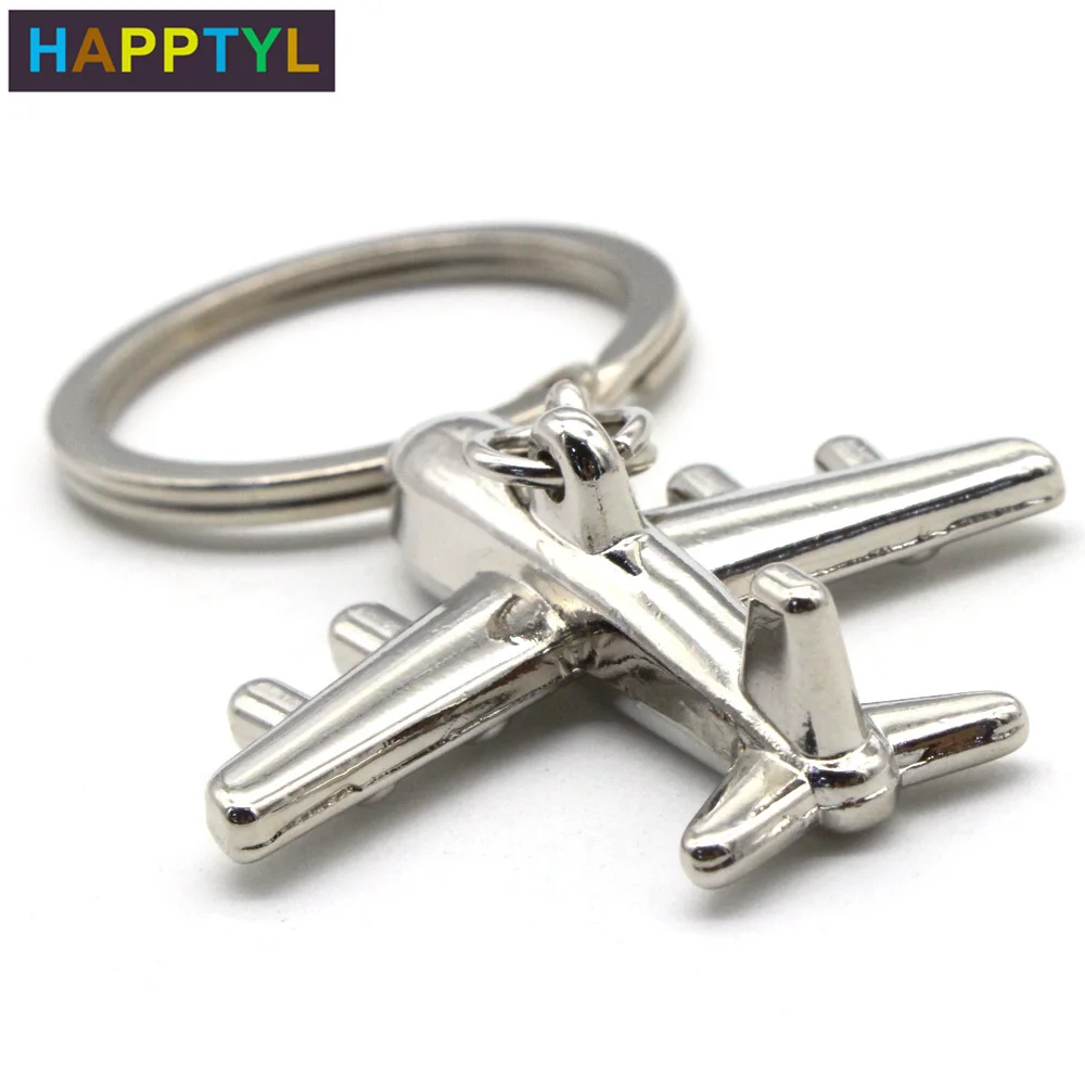 Fashion Men Creative Stainless Steel Keyfob Car Keychain Keyring Key Chain Ring