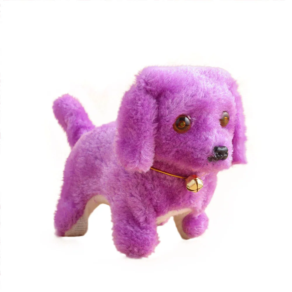 Рождественский подарок электронные собаки интерактивные электронные домашние животные робот кукла собака лай стенд прогулки электронные игрушки собака для детей 25