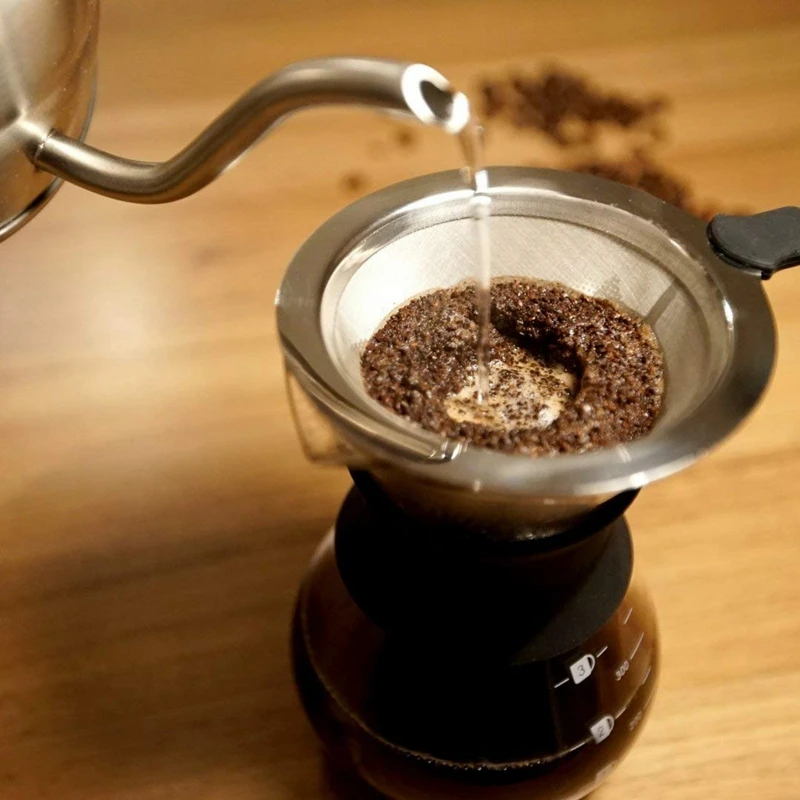 

Pour Over Brewer-Unlock Flavor with Paperless Filter and Carafe Elegant Coffee Dripper Pot