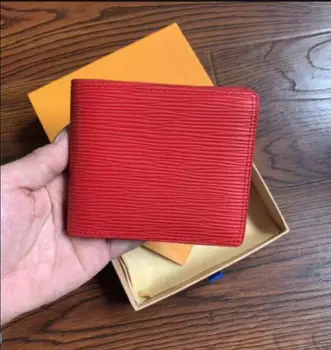 

2020 Wallet men business multi-card slots Pu Leather Coin Purses item Organizer big capacity Male Short Money Bag +box