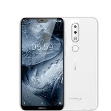 Мобильный телефон Nokia 6,1 Plus с глобальной версией, 4G, 5,8 дюймов, 4 ГБ, 64 ГБ, восьмиядерный смартфон Snapdragon, сканер отпечатков пальцев, Android LTE