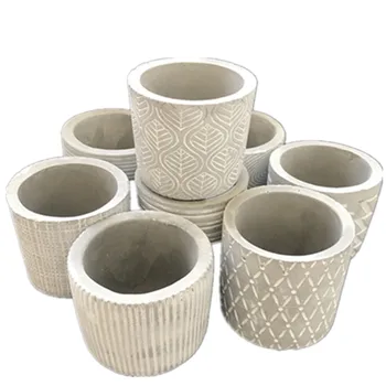 

Clear Cement Planter Silicone Clay Molds Small Concrete Pot Mold Handmade Garden Decorating Vase Mould for Cactus Succulants