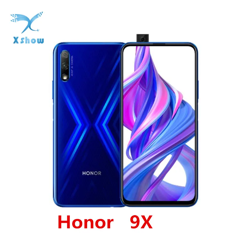 Сотовый телефон Honor 9X 6 ГБ ОЗУ 64 Гб ПЗУ Восьмиядерный процессор Kirin 810 экран 59 дюйма