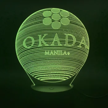 

3d Lamp Battery Powered Okada Hotel Manila Awesome Gift for Children 7 Colors with Remote Led Night Light Lamp Indoor Decoration