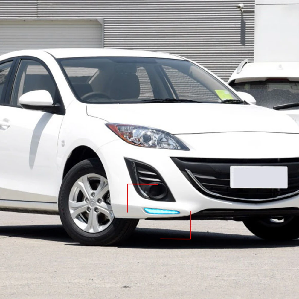 CSCSNL 1 комплект для Mazda3 Mazda 3 2010 2011 202 2013 светодиодный DRL Габаритные огни колпак