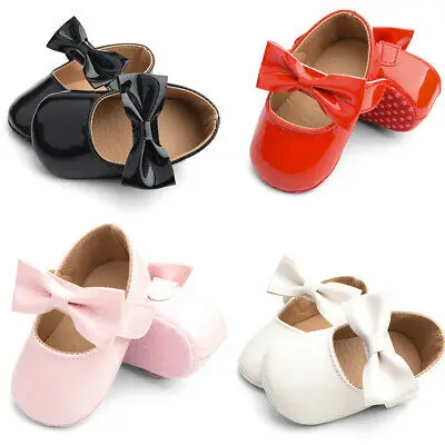 

Girls Pu White Pink Shoes Infant First Walkers Flower Children Wedding Kids Toddler Shoes Non-Slip Princess Dance Shoes