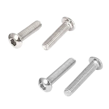 

New 200 Pcs Hex Socket Key Stainless Steel Button Head Screws - 100 Pcs M3X12mm 2mm & 100 Pcs M3X16mm