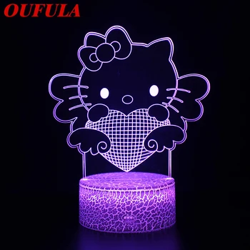 

DLMH Night LED Lights Novelty 3D lamp Cute Toy Gift 7 ColorCartoon Atmosphere Lamp For Children Kids Room