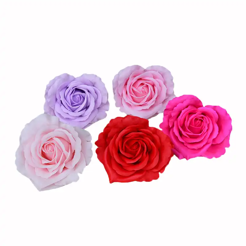 9個ハートローズ設定装飾花輪永久保存人工石鹸花のヘッド 造花 ドライフラワー Aliexpress