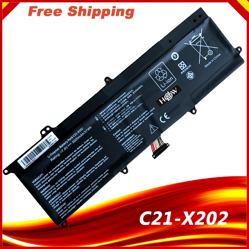 C21-X202 Аккумулятор для ноутбука ASUS VivoBook S200 S200E X201 X201E X202 X202E S200E-CT209H S200E-CT182H S200E-CT1 7 4 V |