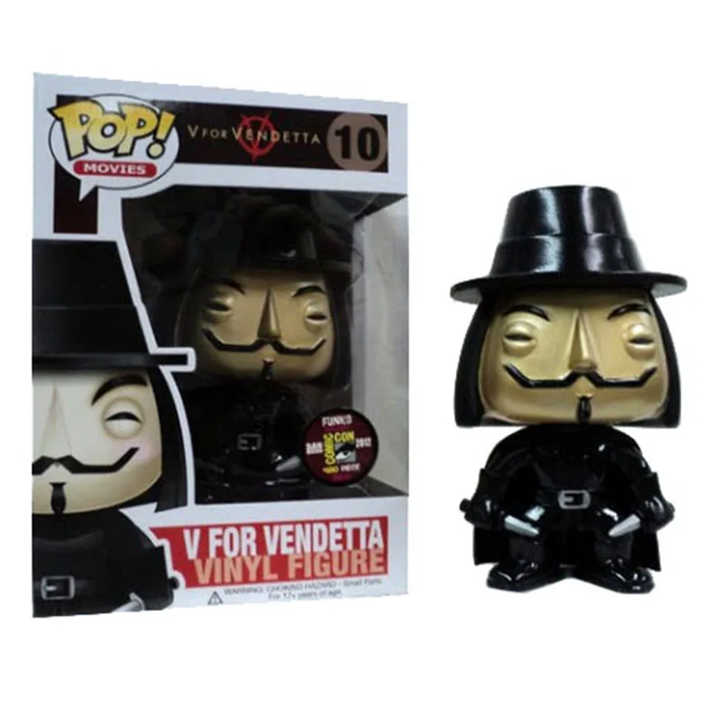 Виниловые экшн фигурки Funko Pop фильмы серии V для вендетты #10 куклы игрушки|Игровые
