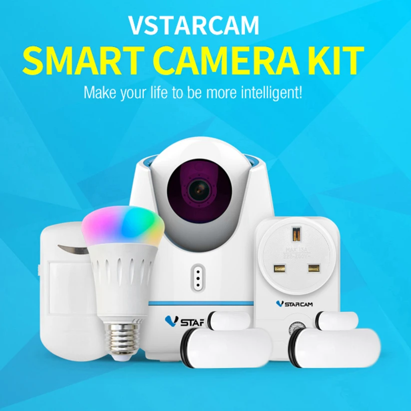 Vstarcam IP камера E27 HD 720P умные наборы поддержка ZigBee/ RF/ IR WIFI Пульт дистанционного
