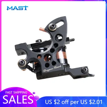 

New Fashion Coloring Machine Artist Extremely Powerful Cast Iron Frame Tattoo Machine 10 Wrap Coils Tattoo Guns Tattoo Supply