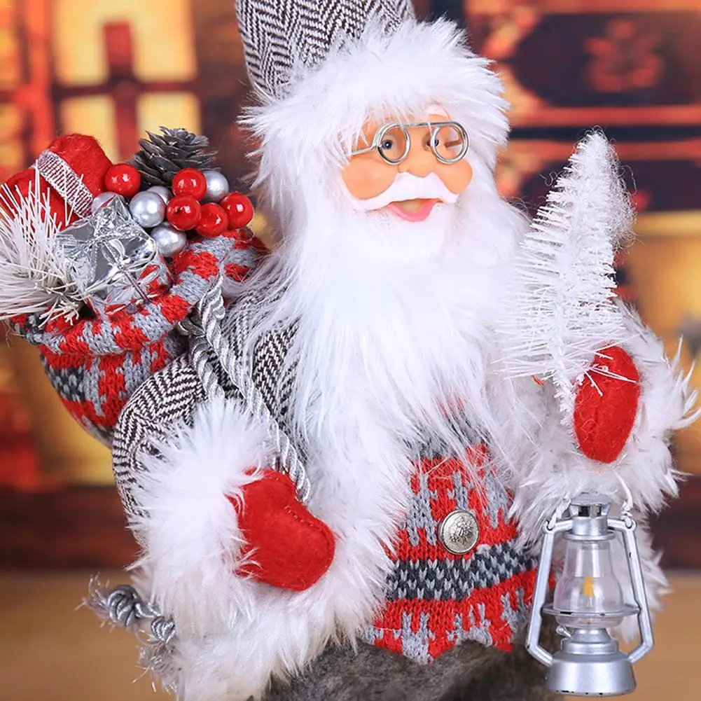 Большая кукла Санта Клауса, Рождественское украшение для дома, Рождественская елка, инновационное украшение на окно Санта-Клауса, снеговика, 30E