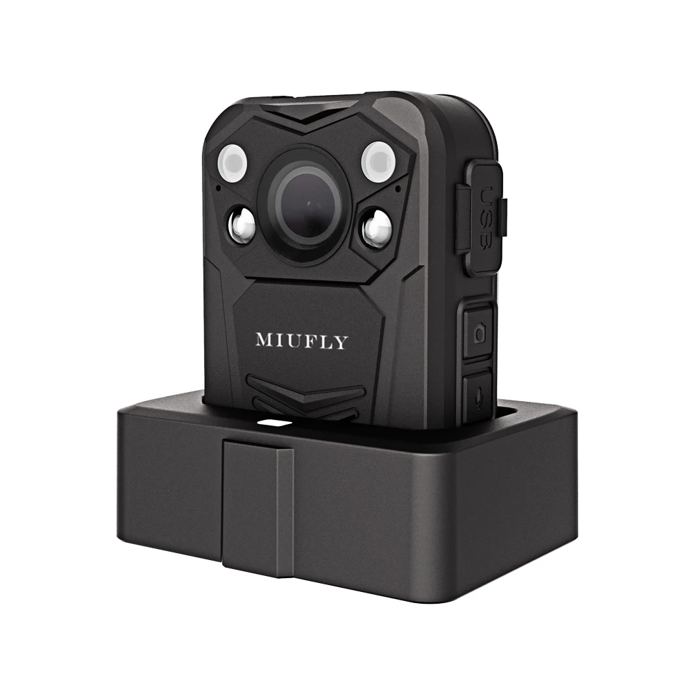 MIUFLY 2K Pro Body camera для силовых органов с 2-дюймовым дисплеем, ночным видением, встроенной памятью 32G и gps