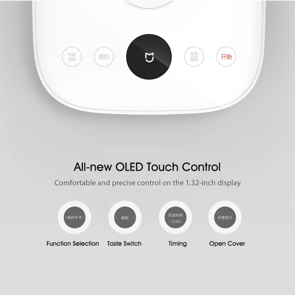 Xiaomi Mijia электрическая рисоварка 5л умный дом сплав чугун нагрев скороварка мульти плита приложение управление 220 в 1100 Вт
