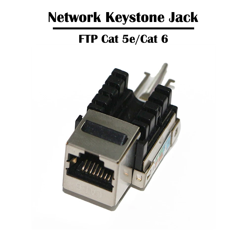 5 шт./лот STP/FTP Cat 6/ 5e Keystone Jack Fluke пройдено для сетевого кабеля патч-панели штекера