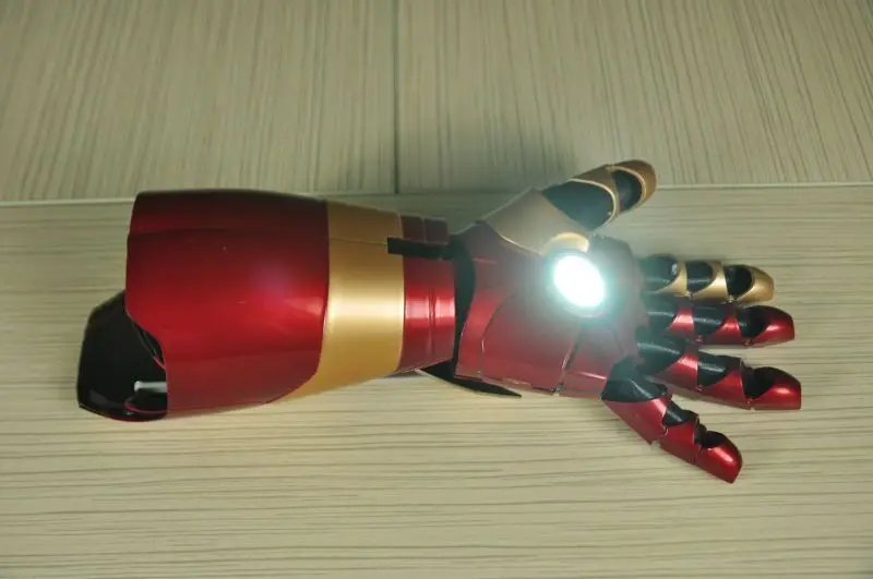 Железный человек MK42 1: 1 металлический Железный человек Шлем экшн-роль оружейный рычаг лазерное устройство пальмовый свет звуковой эффект Косплей Модель Коллекционная игрушка