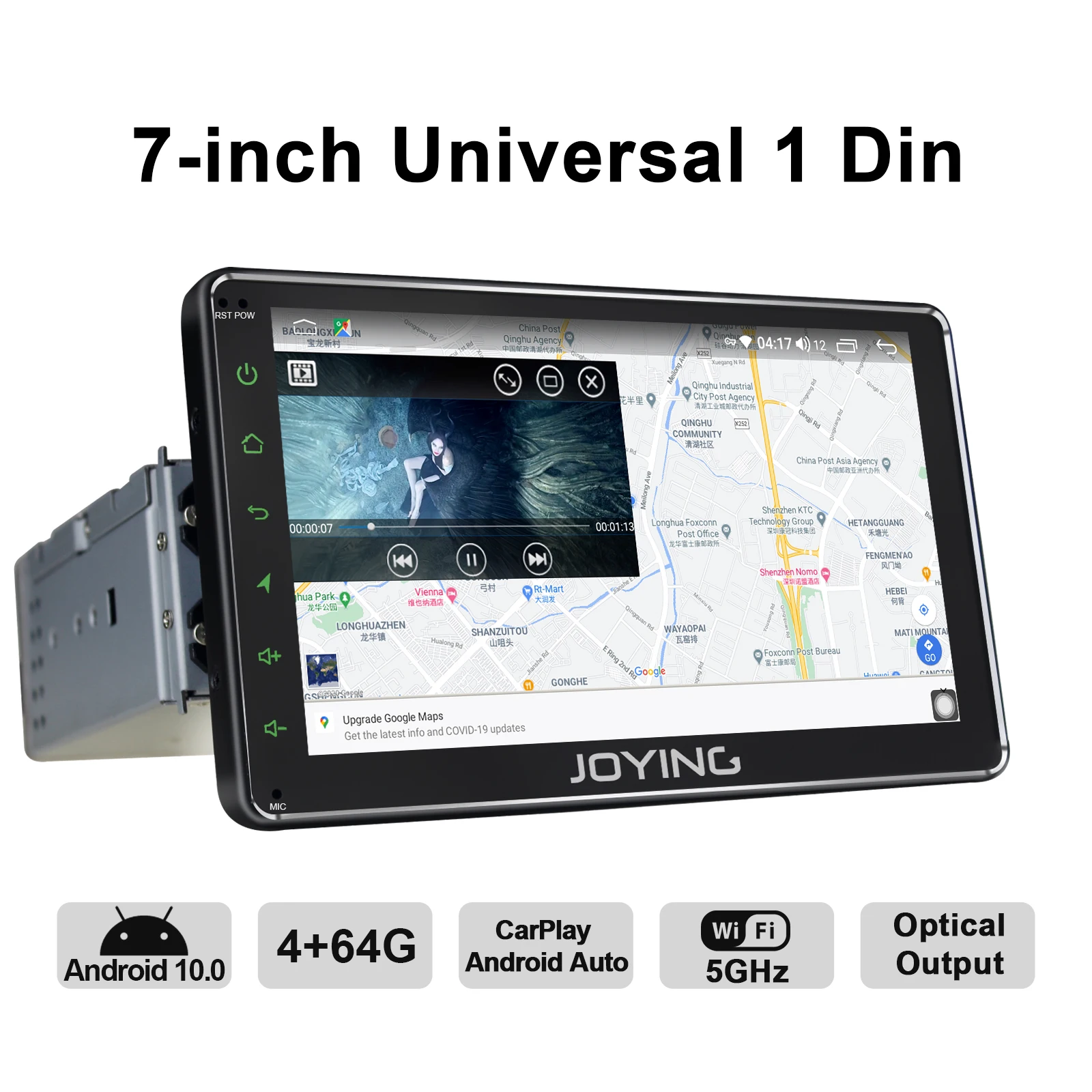 Universal 1din android car radio GPS multimedia player Android 10.0 HD 7
