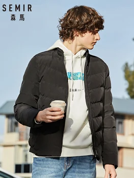 

SEMIR 2019 new short cotton jacket men comfortable stand collar winter jacket Korean version multi-color man casual coat
