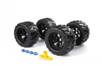 Buy Wheel Tire With Wheel Nut & Wrench Set 200 * 120MM Fit For 1/5 Traxxas MAX-X TRX X-Maxx XMAXX Truck RC CAR PARTS