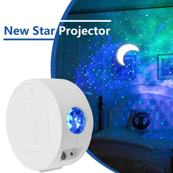 

USB Powered Starry Sky LED Projector Light Practical Durable Remote Control Moon Star Night Lamp For Household Decorations