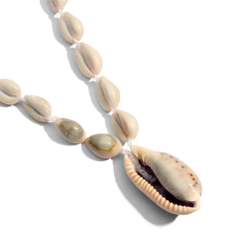 Flatfoosie ZA ожерелье-чокер с воротником в виде ракушки для женщин и девочек, длинное богемное ожерелье с подвеской, вечерние ювелирные изделия для пляжа и моря, Brincos