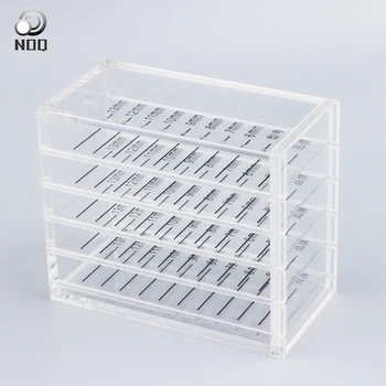 

NOQ 5 Layers Acrylic Eyelash Storage Box Makeup Display Glue Pallet Holder For Eyelash Extension Stand Tools Transparent